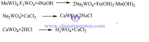 钨酸钙-盐酸分解法反应方程式